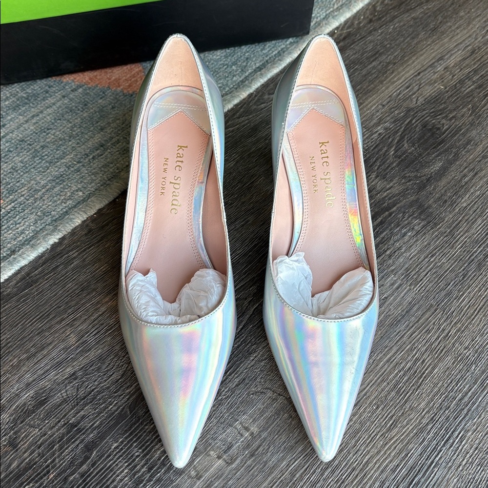 NWB Kate Spade ♠️ Garnish Olive Pumps 🫒 - Picture 6 of 15